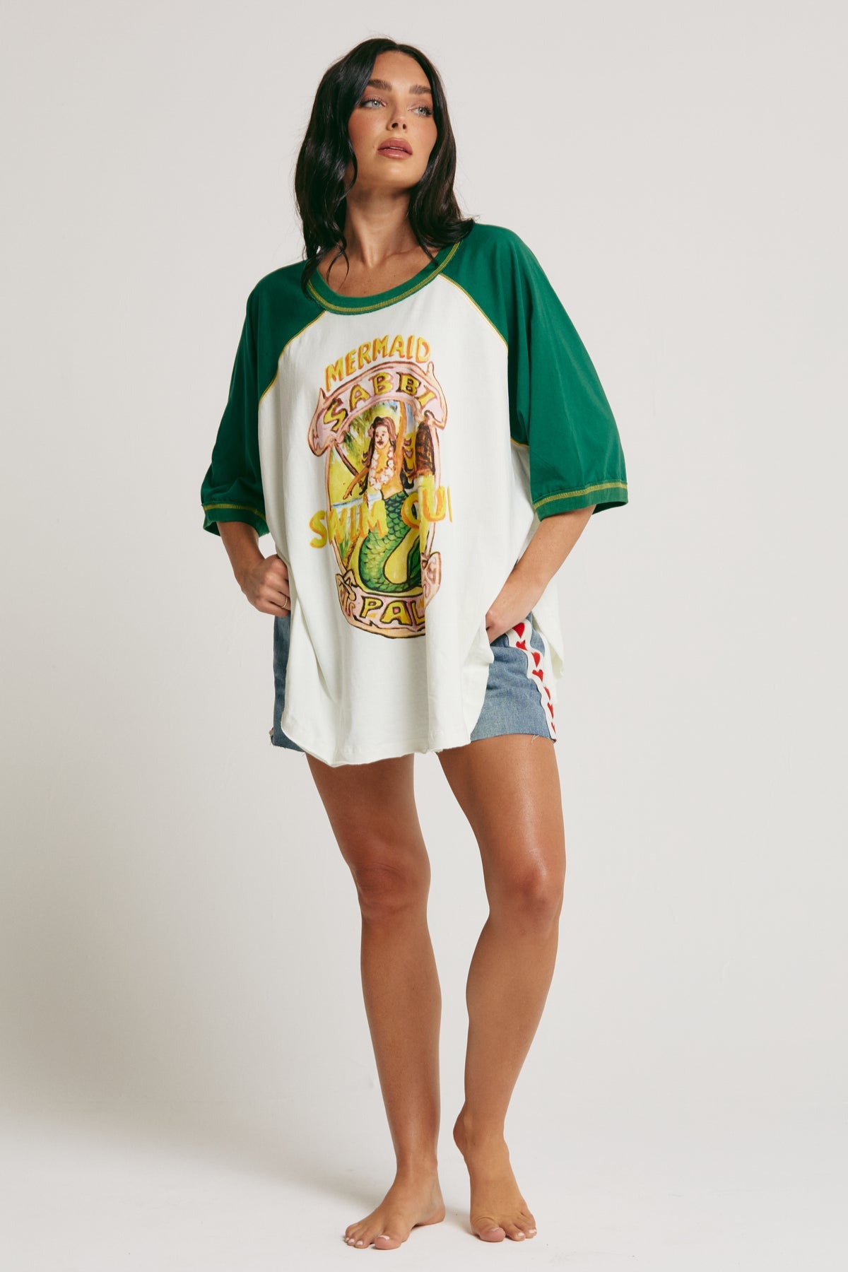 The Mermaid Swim Club Raglan Tee
