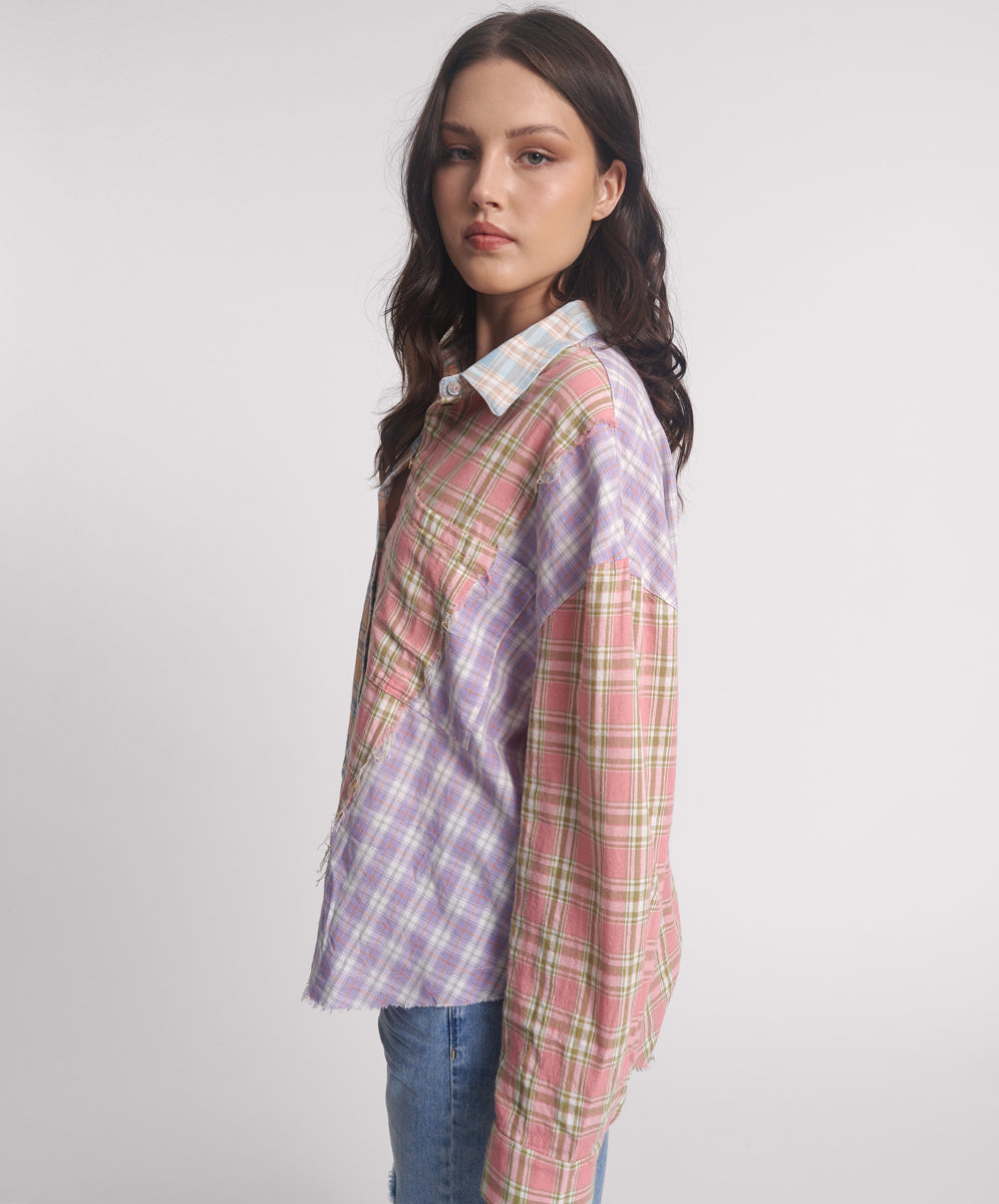 Patchwork Shirt Mulit