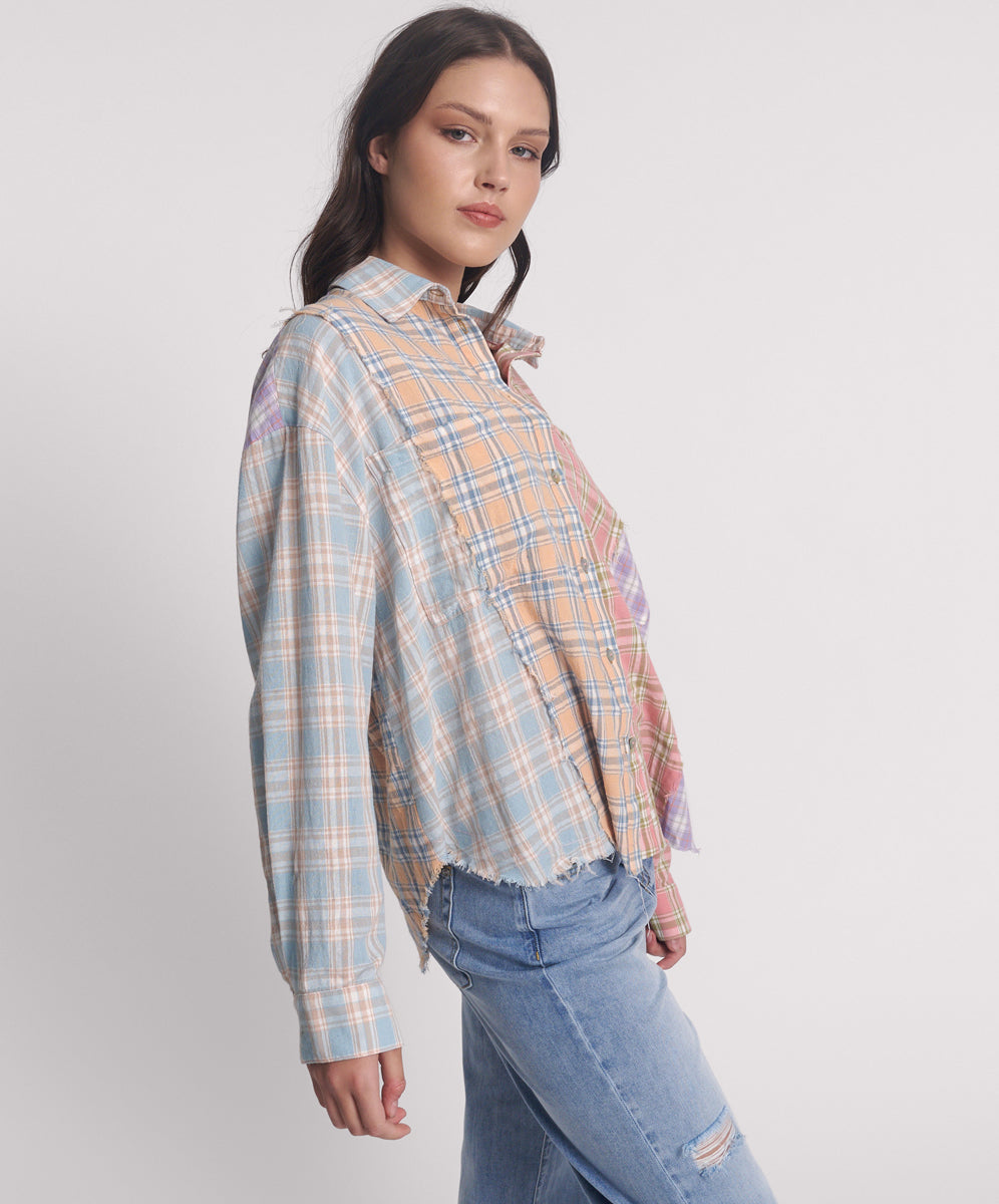 Patchwork Shirt Mulit