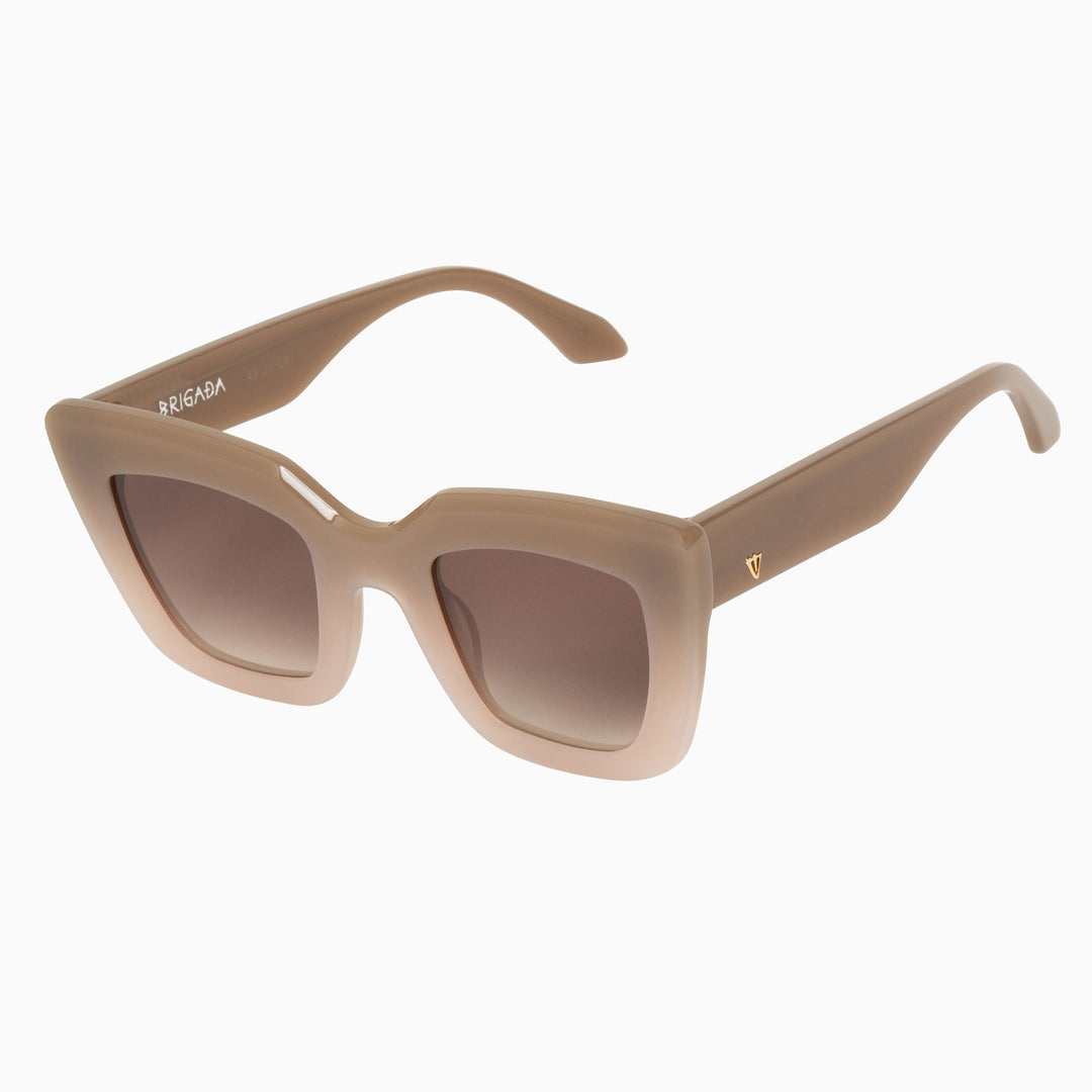 Brigada - Toffee Fade To Ivory/Brown Gradient Lens