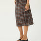 Reverie Hemp Seersucker Midi Skirt