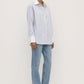 Alec Poplin Stripe Long Sleeve Shirt