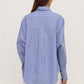 Ava Stripe Cotton Poplin Long Sleeve Shirt