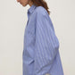 Ava Stripe Cotton Poplin Long Sleeve Shirt