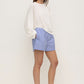 Ava Stripe Cotton Poplin Short