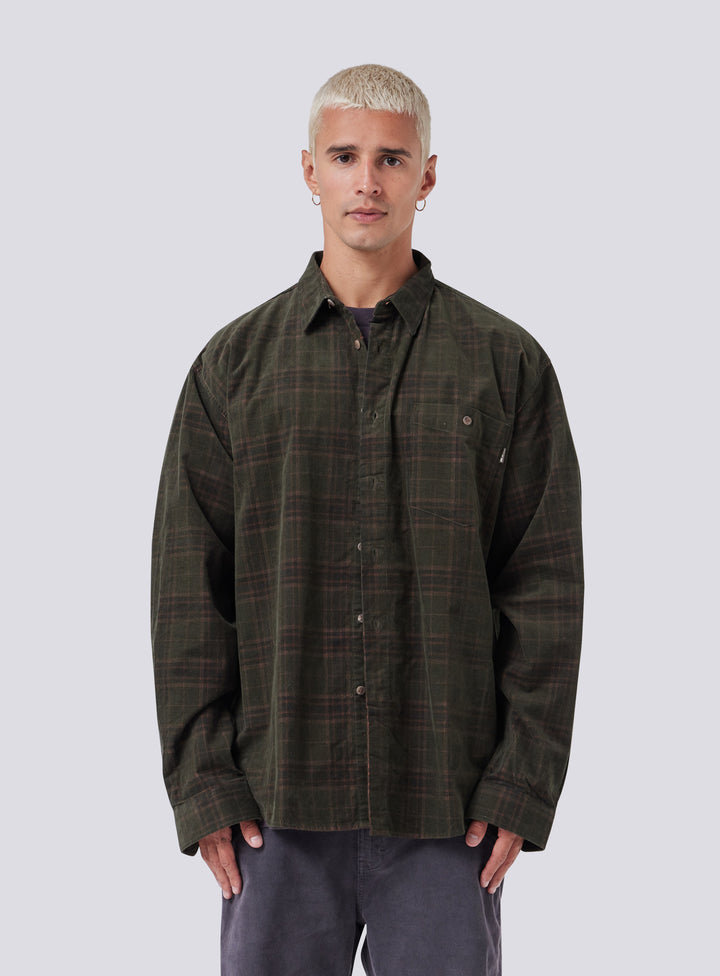 Cabin 2.0 Shirt Forest Cord Plaid XXL