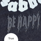 The Be Happy Regular Fit Tee Black