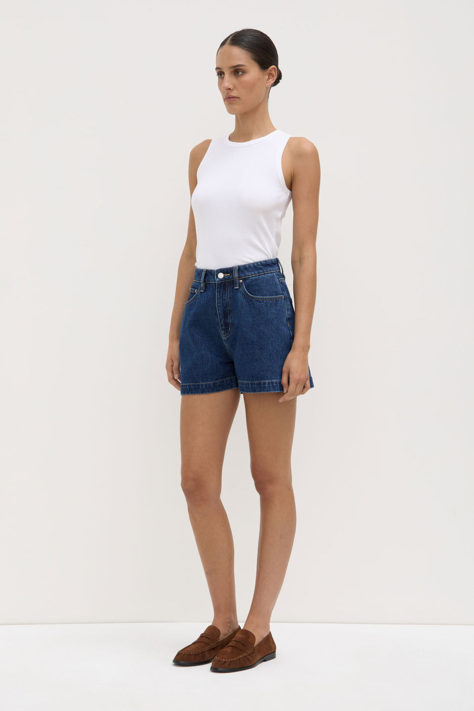 Boxy Denim Short