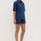 Boxy Denim Short Sleeve Shirt