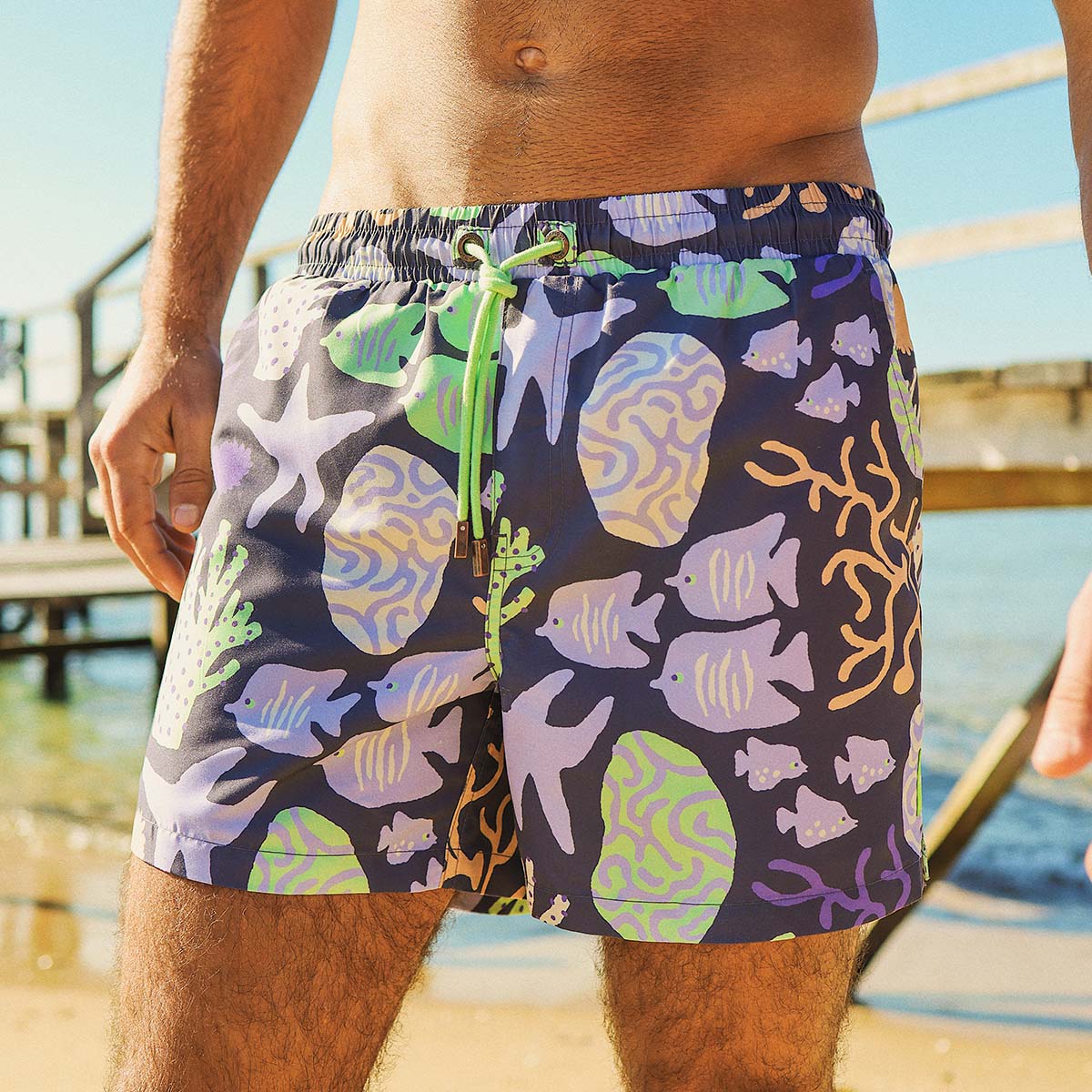 Coral Chaos Swim Shorts