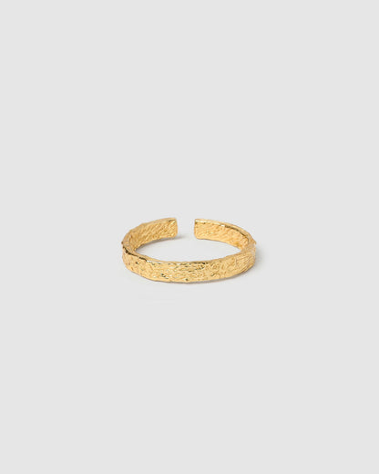 Eros Gold Textured Ring
