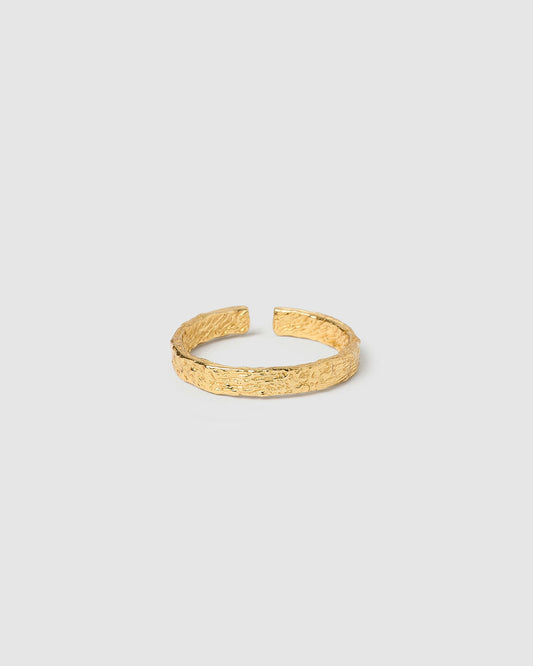 Eros Gold Textured Ring