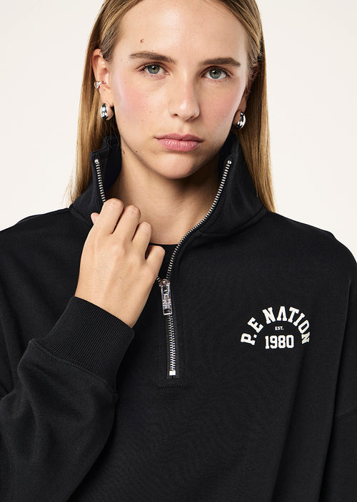 Established Oversized Quarter Zip Sweat