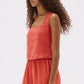 Georgia Linen Top Papaya