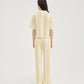 Striped Knit Pants - Yellow/Cream