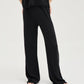 Striped Knit Pants - Black