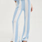 Striped Knit Pants - Blue/White