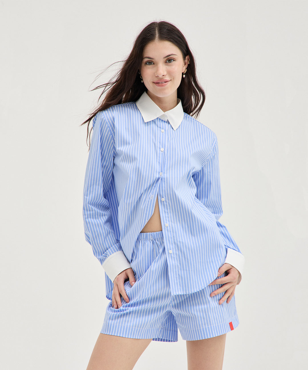 Striped Shorts - Blue Stripe