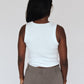 Crop Tank - White/Red