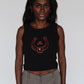 Crop Tank - Black/Red