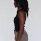 Crop Tank - Black/Red
