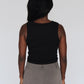 Crop Tank - Black/Red
