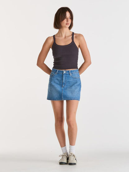 Mid Relaxed Mini Skirt