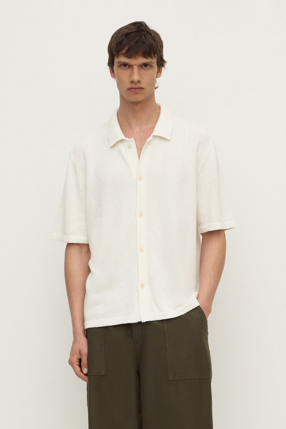 Lance Boucle Knit Short Sleeve Shirt