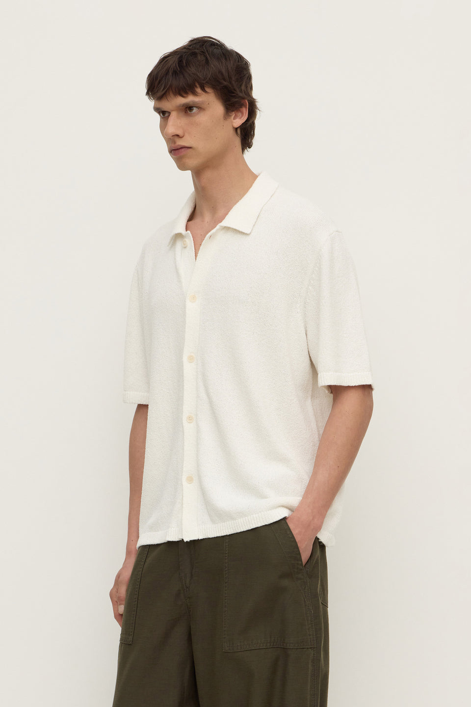 Lance Boucle Knit Short Sleeve Shirt