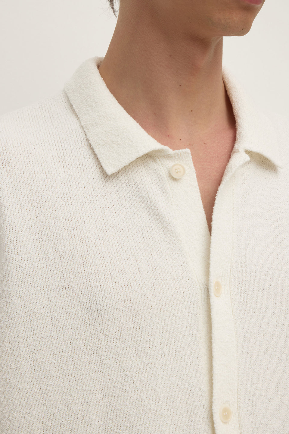 Lance Boucle Knit Short Sleeve Shirt