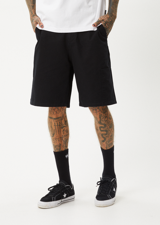 Harper - Canvas Carpenter Shorts 22 Inch Black