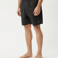 The Dopamine Organic Swim Short 18 Inch Black Acid Wash