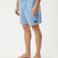 The Dopamine Organic Swim Short 18 Inch Blue Acid Wash