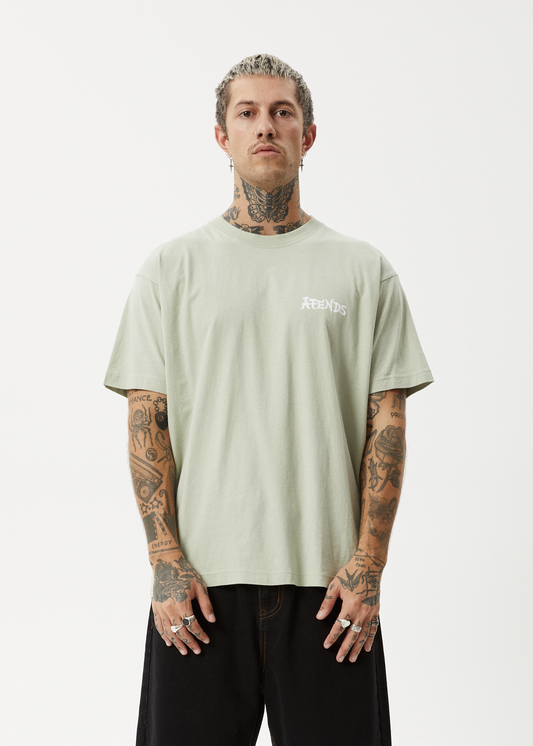 Destroyer Recycled Boxy Fit Tee Eucalyptus