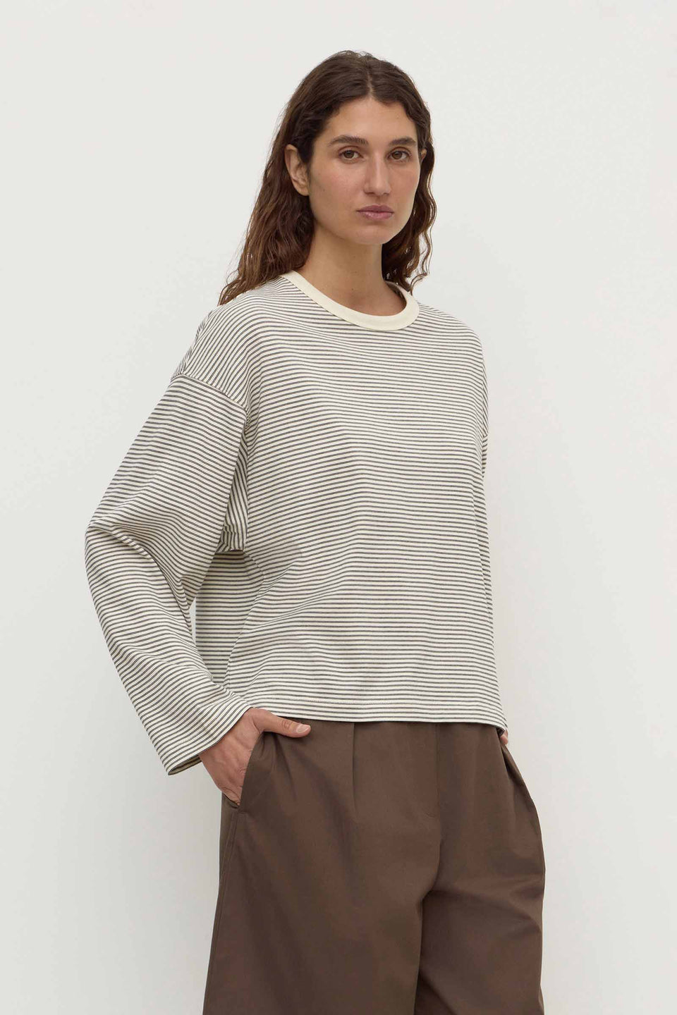 Malone Stripe Wide Sleeve Tee
