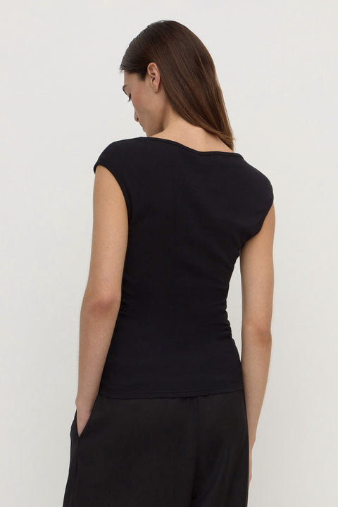 Mika Capped Sleeve Top