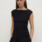 Mika Capped Sleeve Top