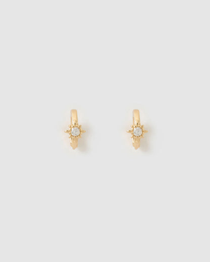 Nova Gold Huggie Earrings