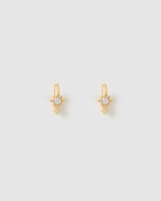 Nova Gold Huggie Earrings