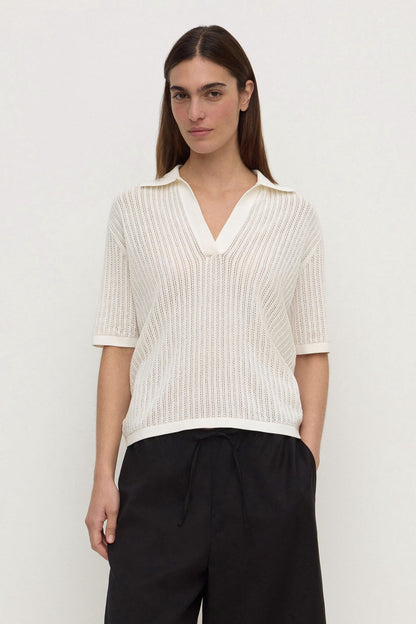 Nina Cotton Knit Polo