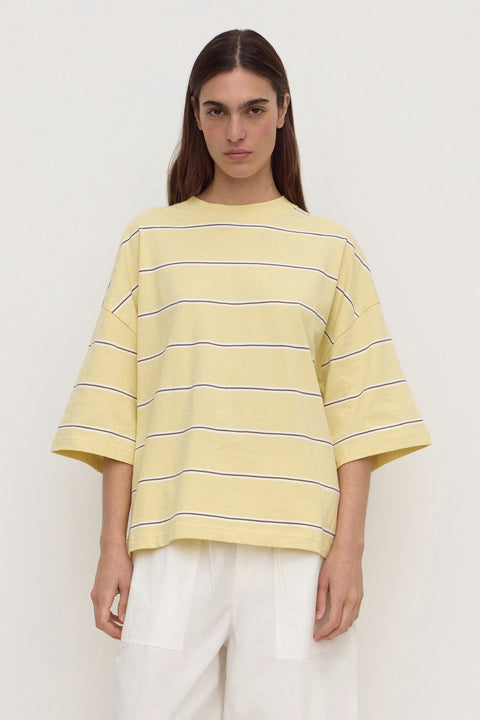 Nora Cotton Stripe Oversized Tee