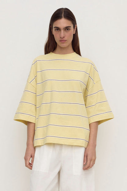 Nora Cotton Stripe Oversized Tee