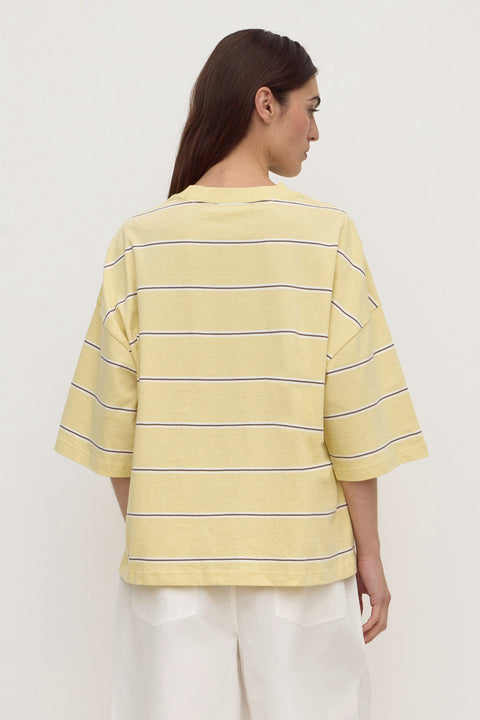 Nora Cotton Stripe Oversized Tee