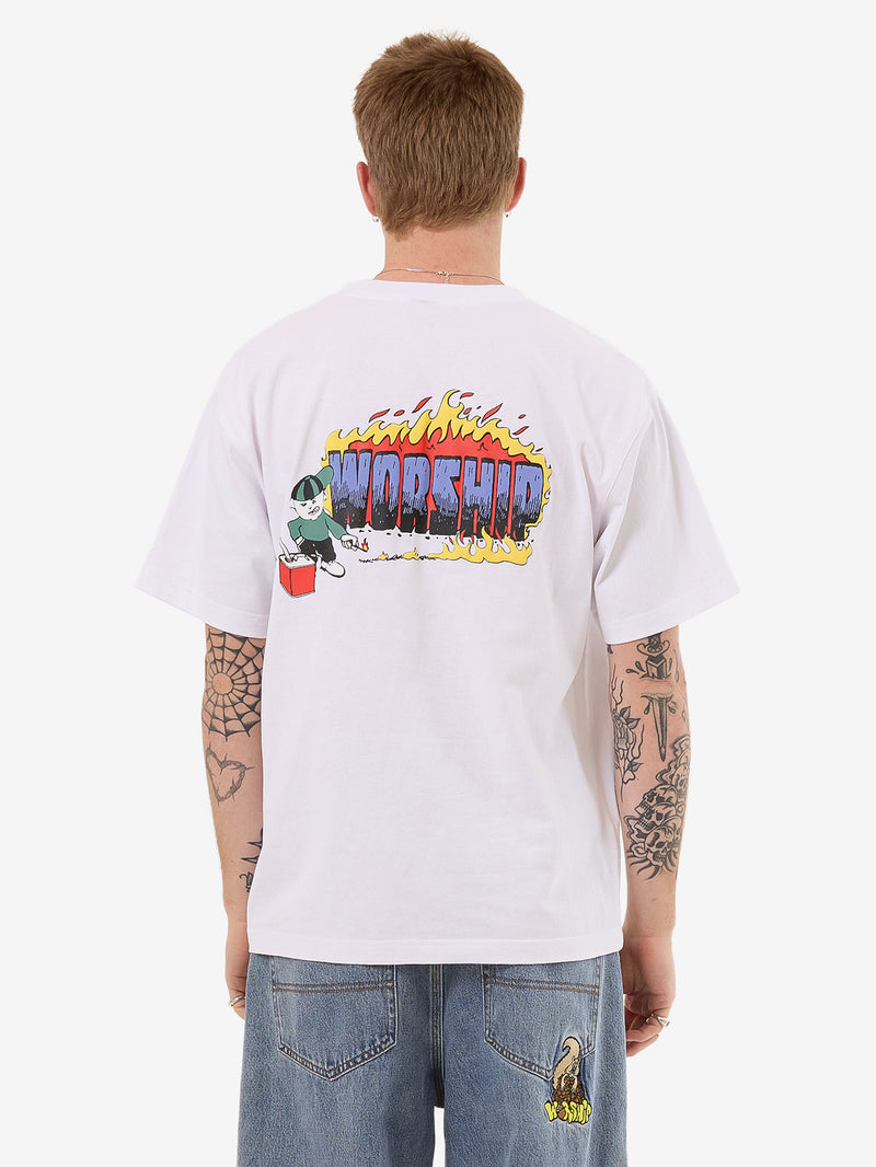 Pyrotechnics Tee White