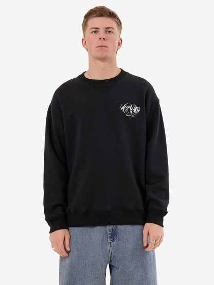 Diablo Fleece Crew Black