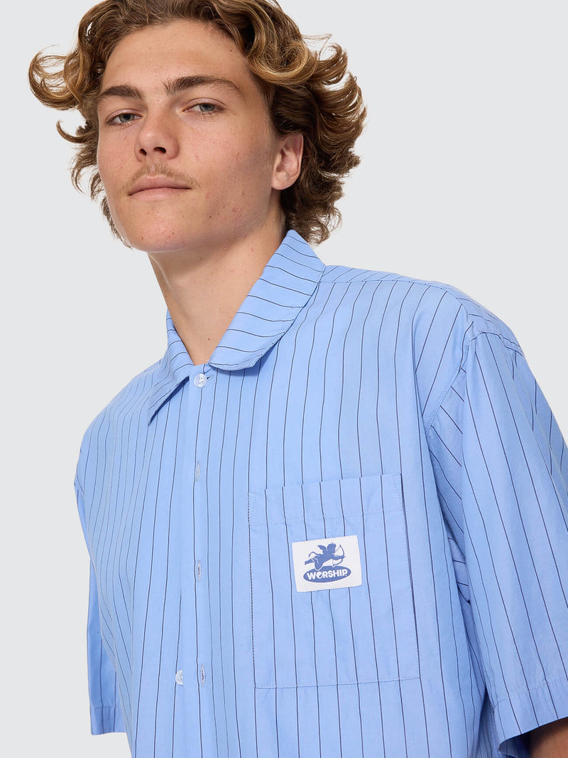 Shadow Cherub Box Crop Short Sleeve Shirt