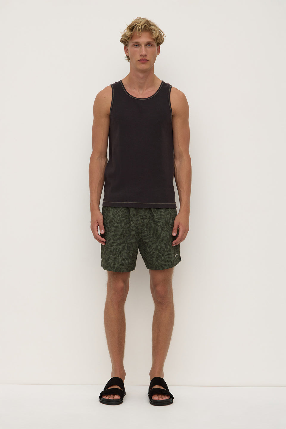 Palm Print Swim Short