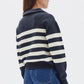 Parisienne Quarter Zip Cotton Jumper