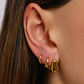 Tess Gold Hoop Earrings Mini