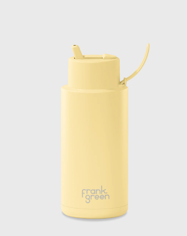 Drink Bottle With Straw 34oz Buttermilk